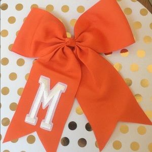 Ponytail initial bow! Large